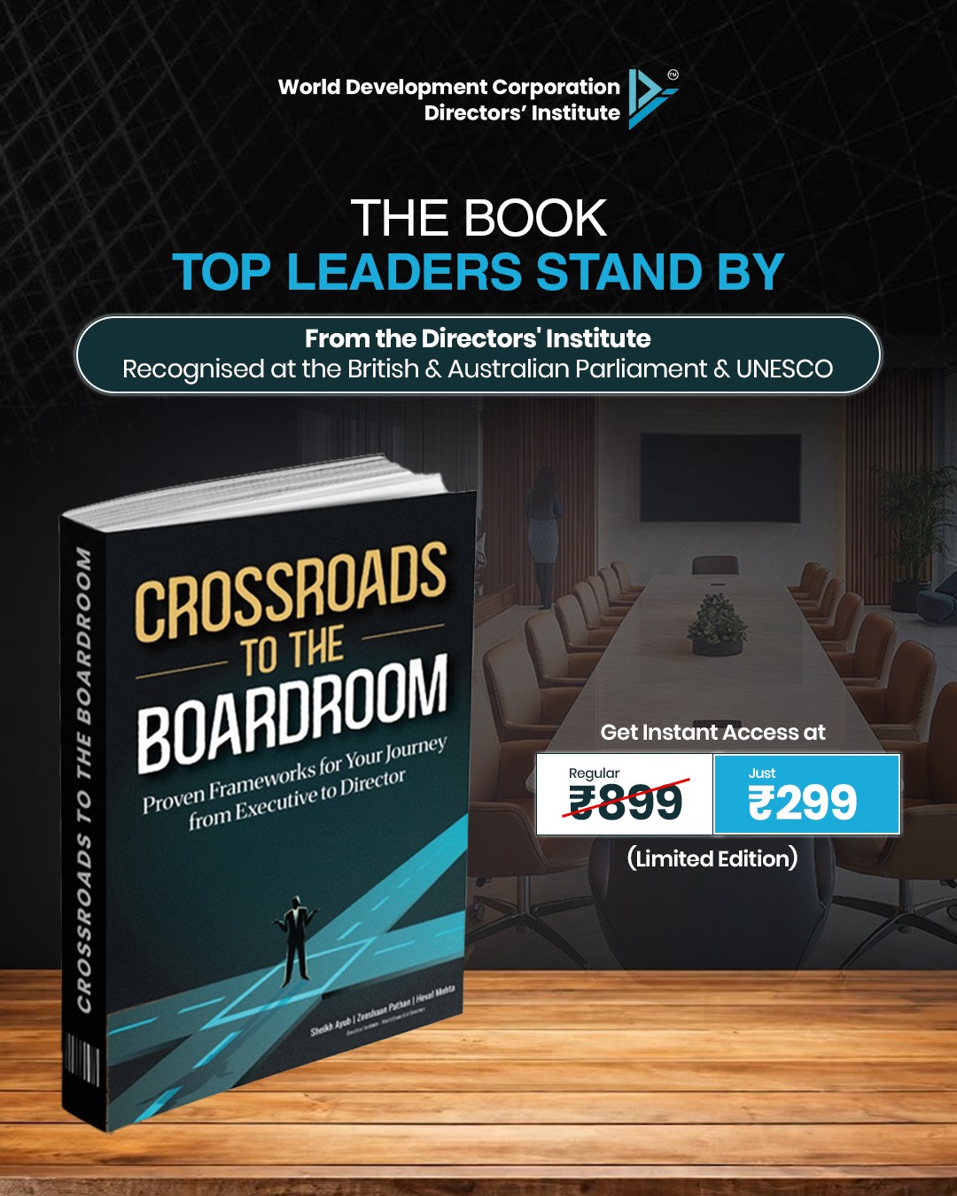 Directors' Institute - World Council of Directors Facebook ad: Recommended by Top Leaders Globally