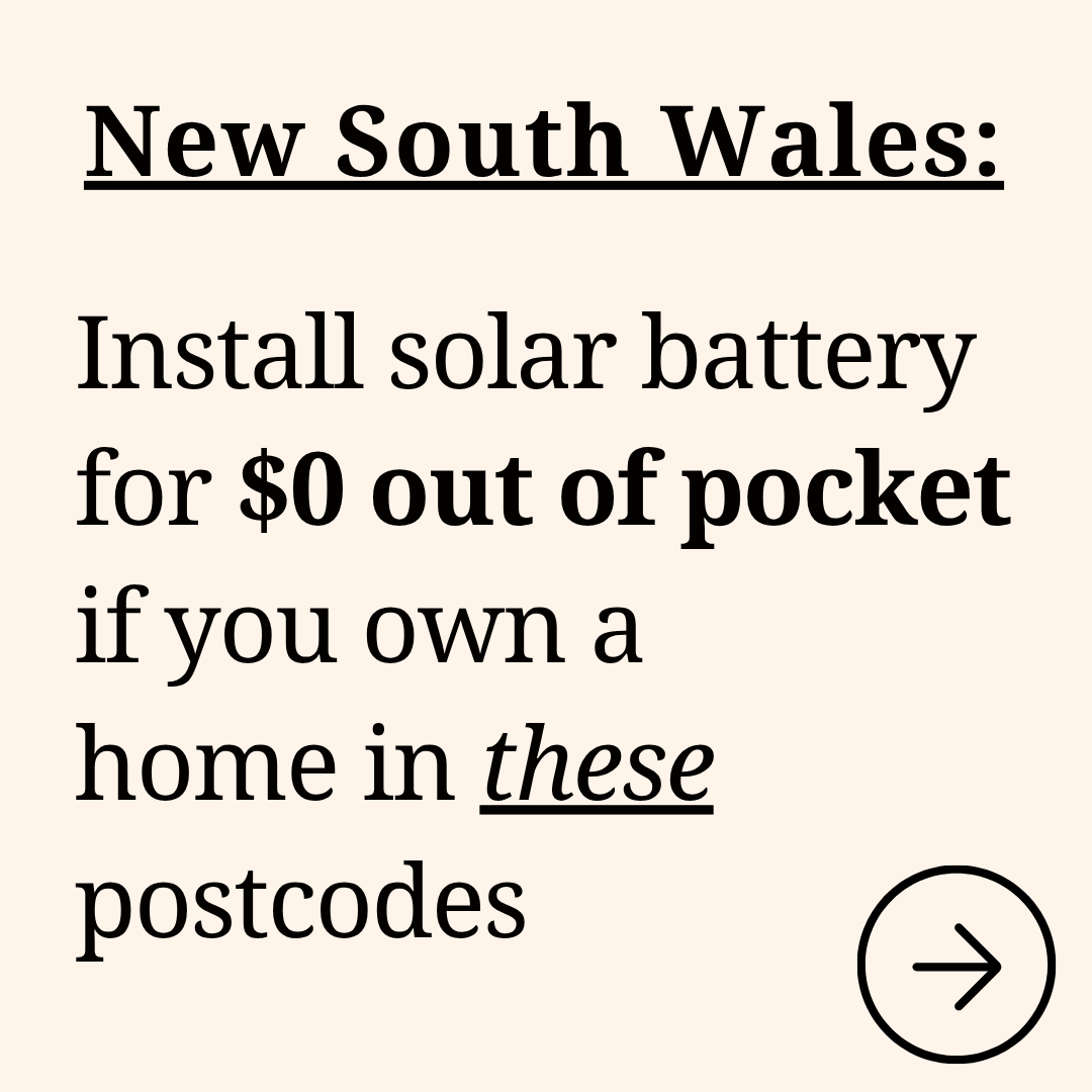 NSW Rebate Checker Facebook ad