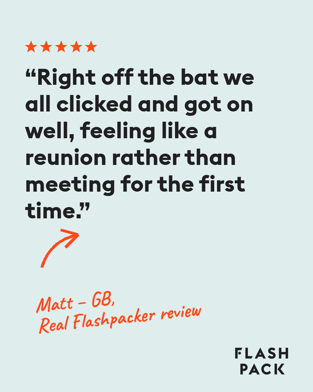 Flash Pack Facebook ad