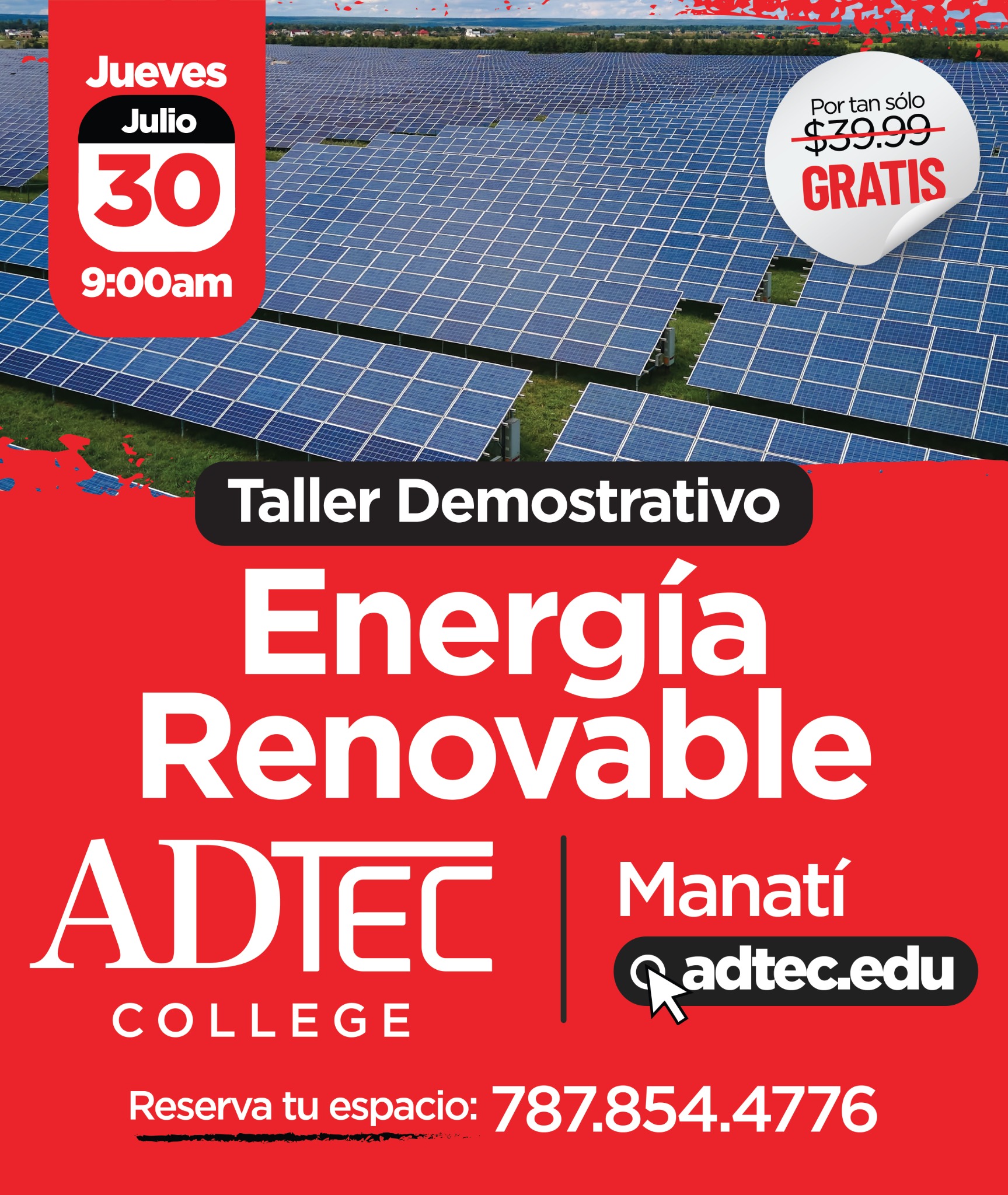Adtec College Facebook ad