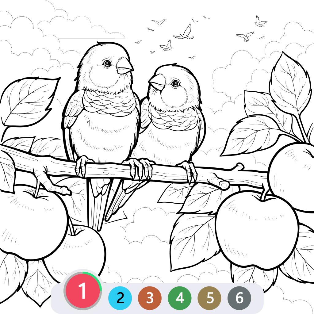 Coloring Book - Color by Number Facebook ad