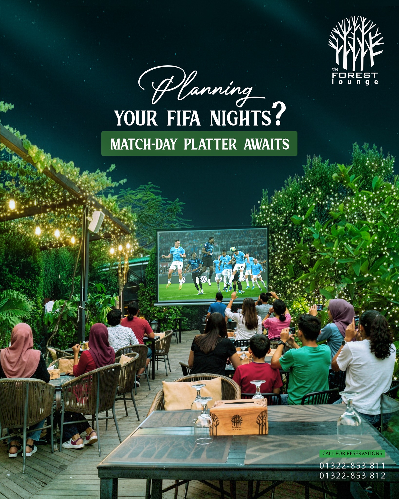 The Forest Lounge Facebook ad: Catch every ๐
๐๐
๐ ๐๐จ๐ซ๐ฅ๐ ๐๐ฎ๐ฉ match ๐ฅ๐ข๐ฏ๐ atโฆ