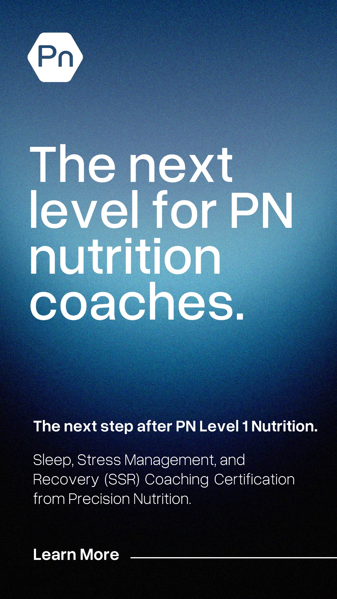 Precision Nutrition Facebook ad