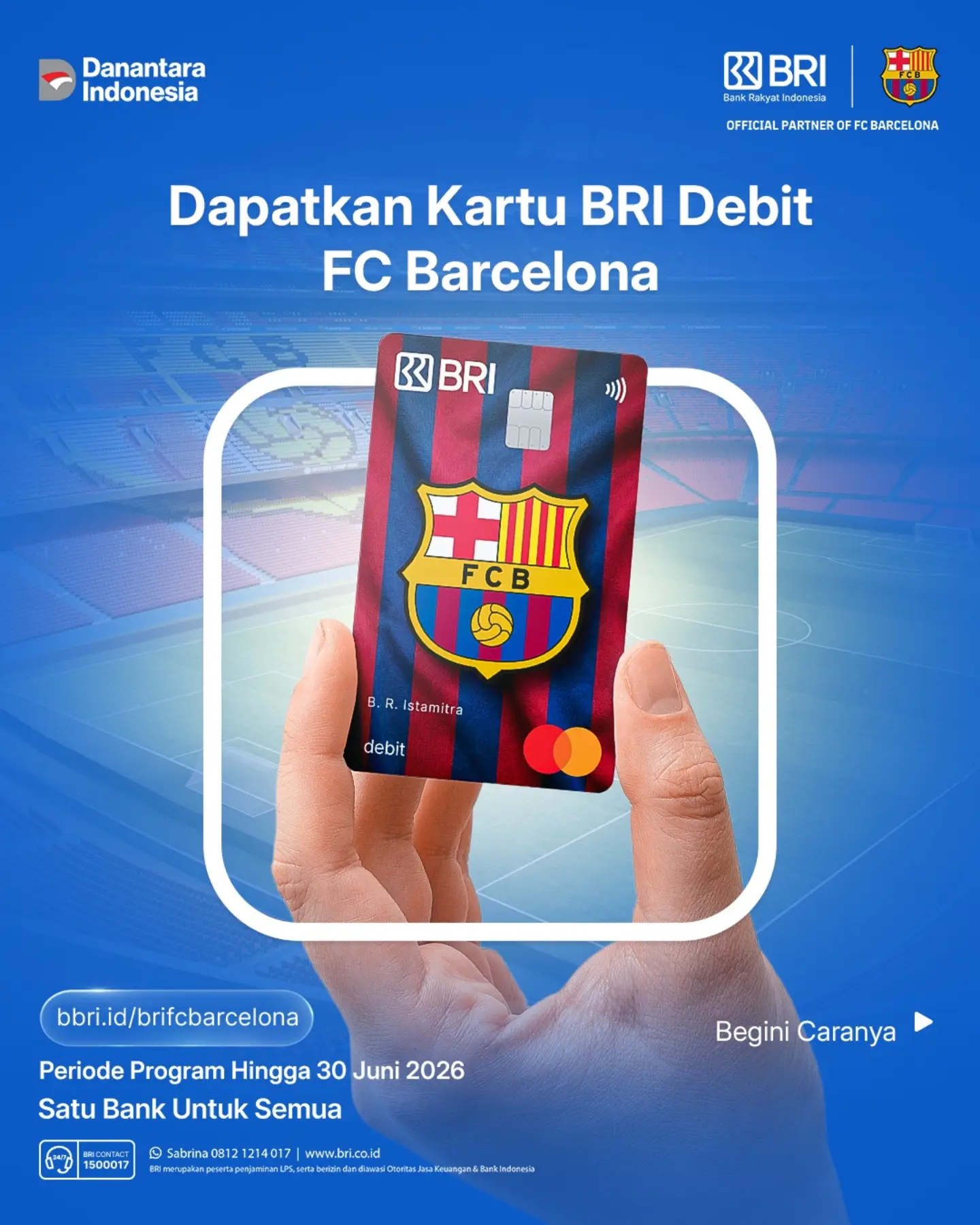 BANK BRI Facebook ad: Untuk Culer sejati, dukungan kepada FC Barcelona kini…