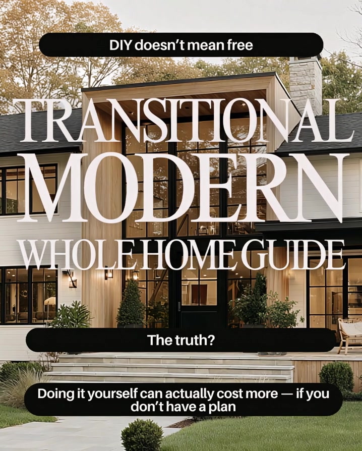 Clear Creek Collective Facebook ad: Done for You Transitional Modern Guide