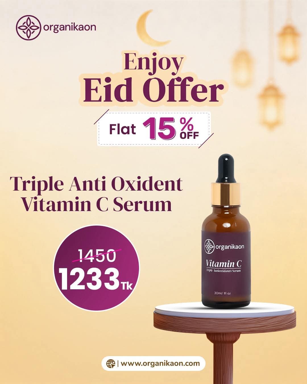 Organikaon - Organic Safe Luxury Facebook ad from Feb 28, 2026