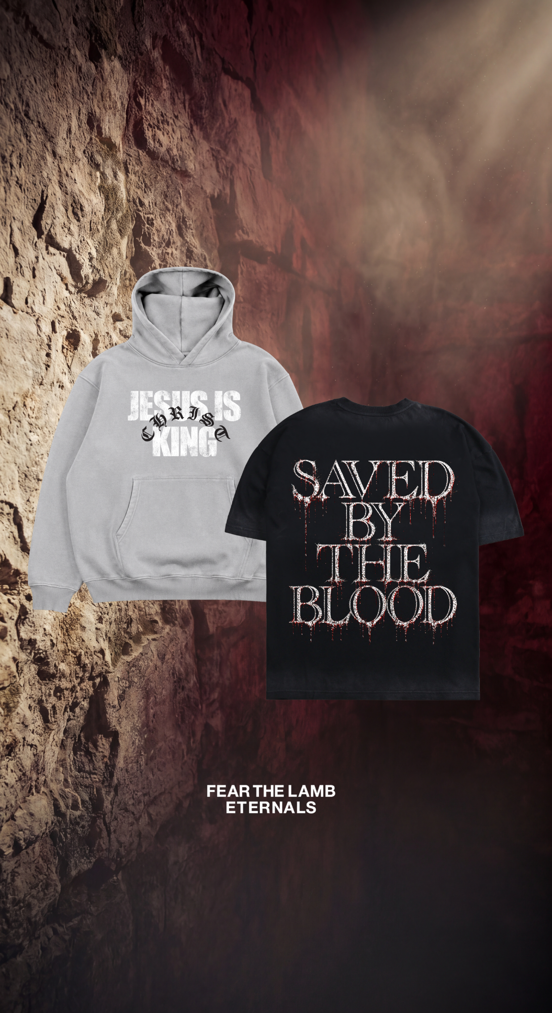 Fear the Lamb Apparel Facebook ad: Built for Eternity.