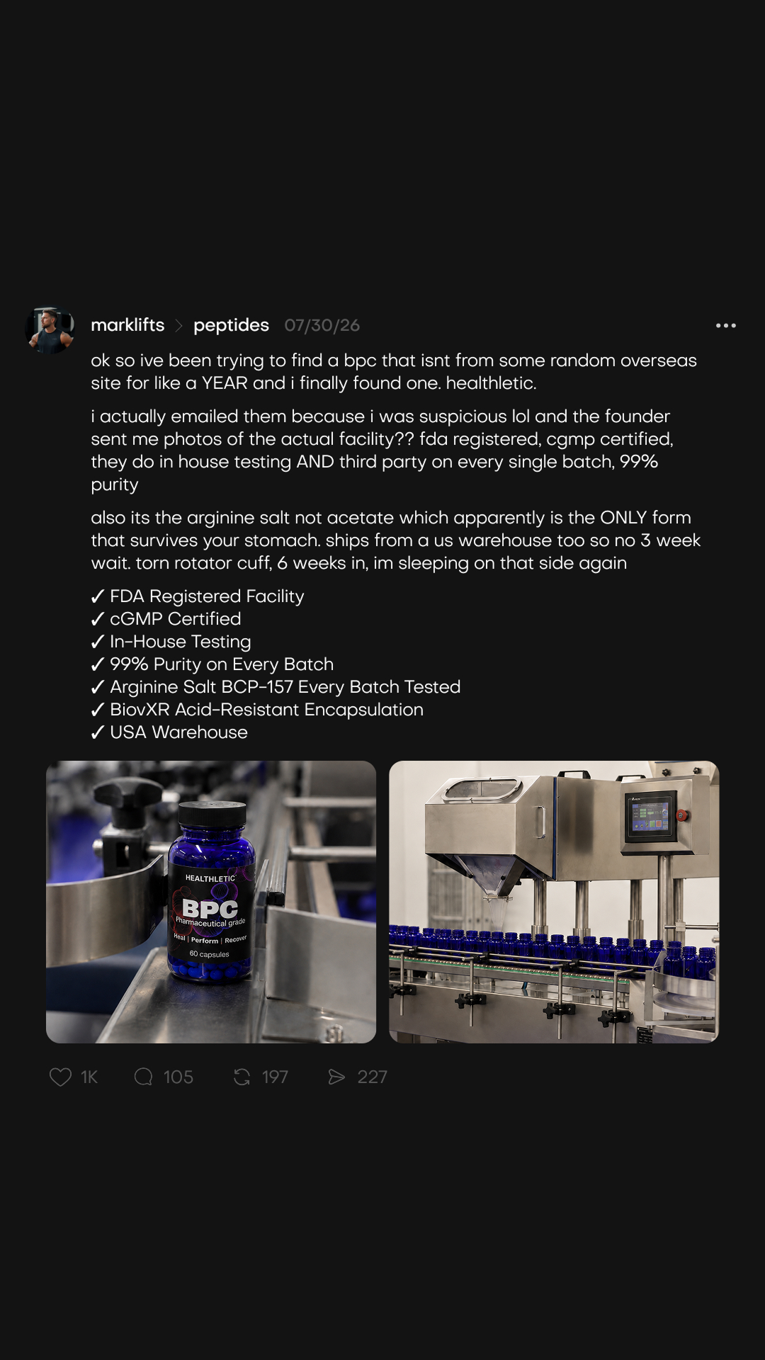 Healthletic US News Facebook ad: The Hidden Reason Your Body Stopped Recovering