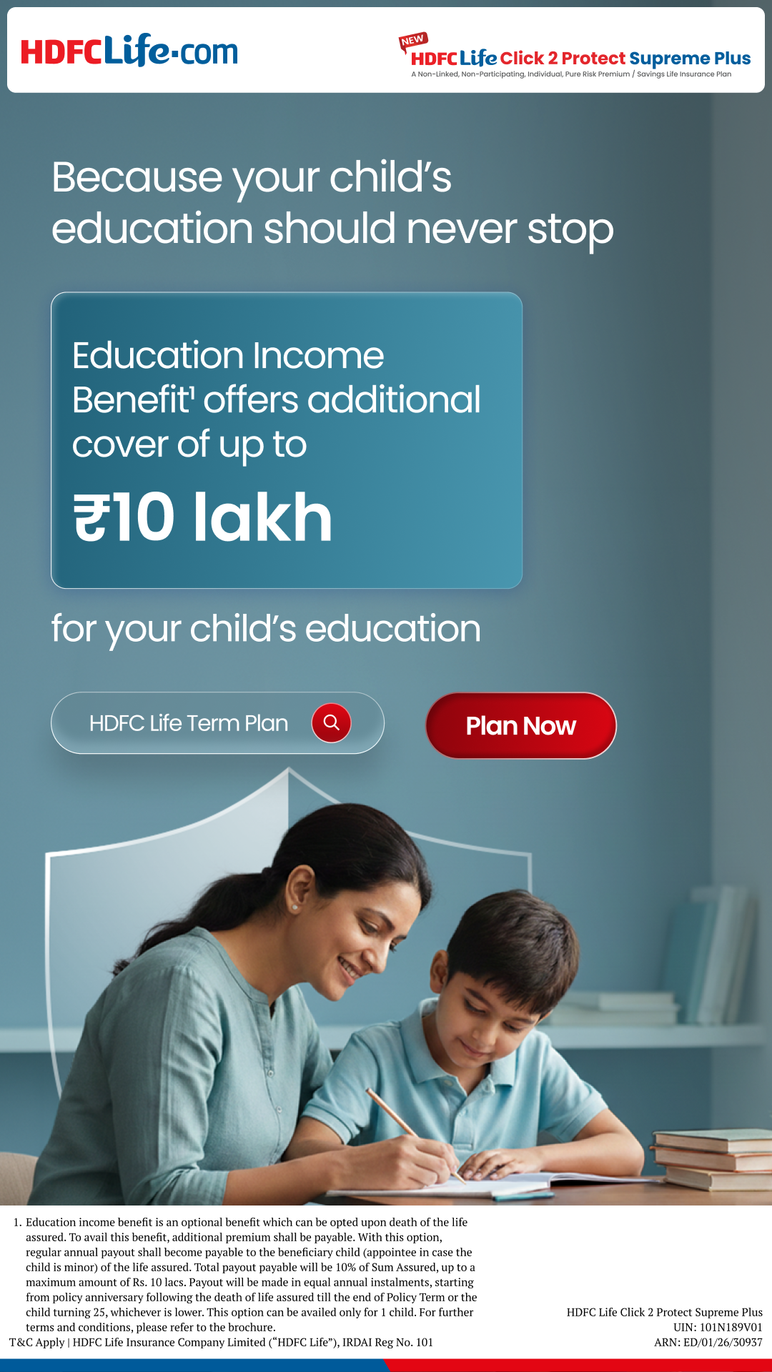 HDFC Life Facebook ad
