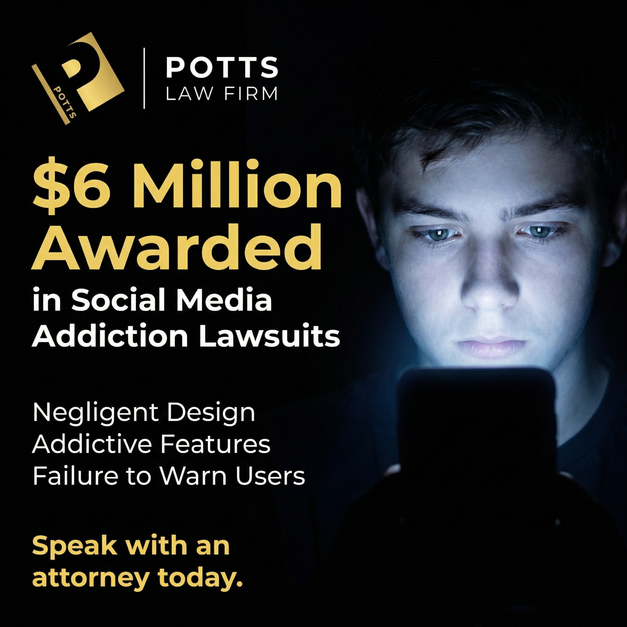 Derek Potts Law Facebook ad