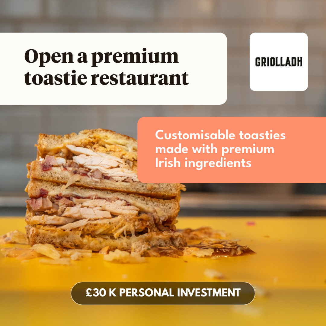 L'Express Franchise UK Facebook ad: Gourmet Grilled Cheese on the Go