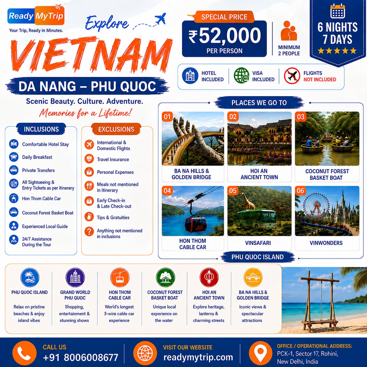 Readymytrip Pvt Ltd Facebook ad: Explore Vietnam
