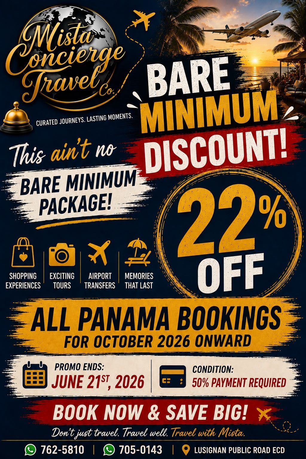MISTA Concierge Travel CO. Facebook ad