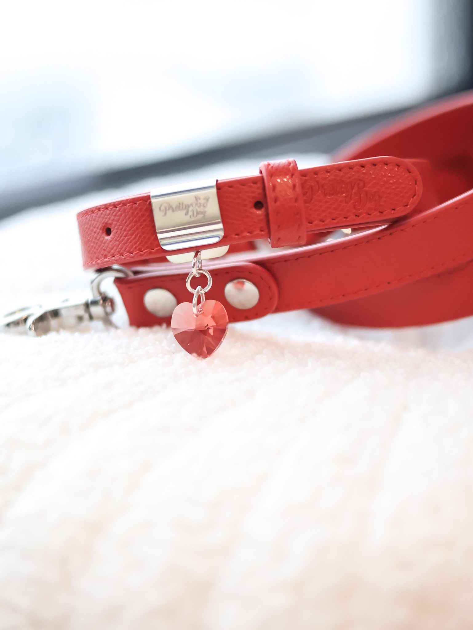 PrettyDog Luxury Pet Accessories Facebook ad: Made for the ones who walk closest to your heart.