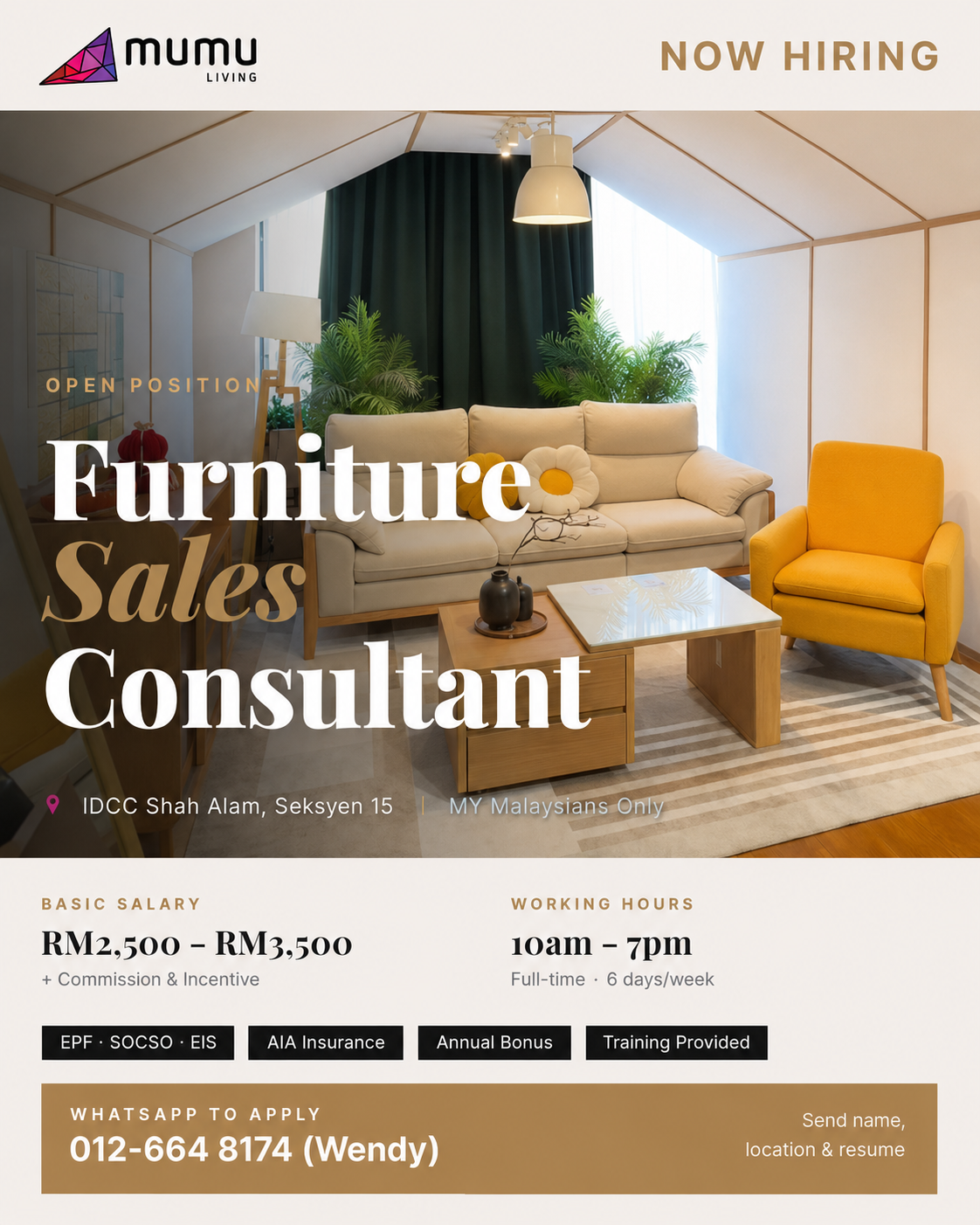 MUMU Living Facebook ad