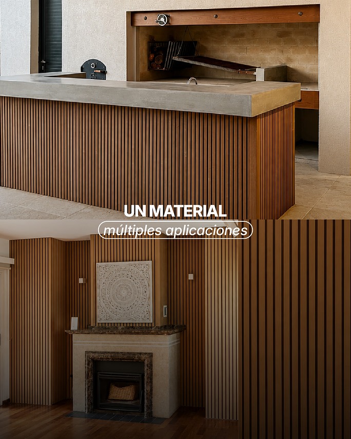Onfloor Facebook ad: Revestimiento WPC.