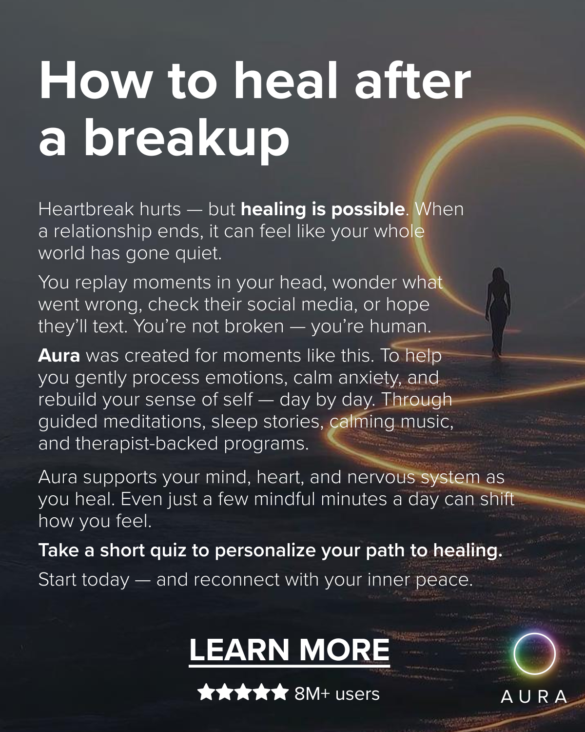 Aura: Find peace every day Facebook ad