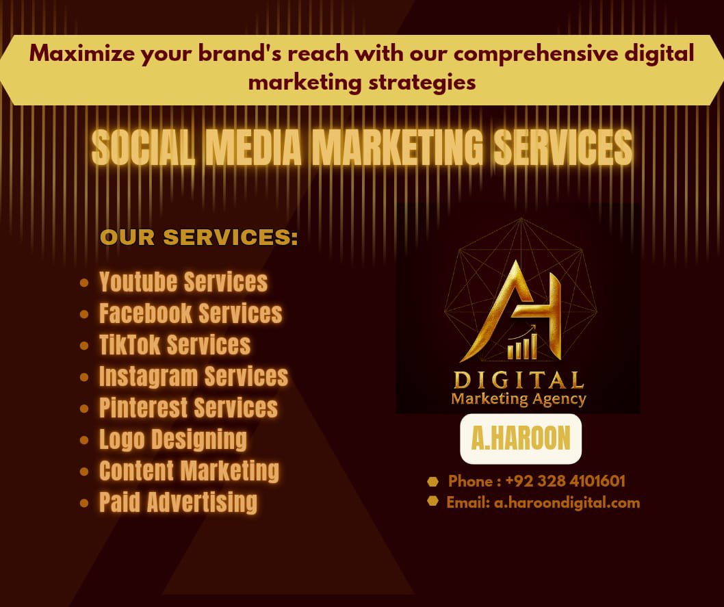 A.H Digital Marketing Hub Facebook ad: I’m A. Haroon, a digital marketing expert helping…