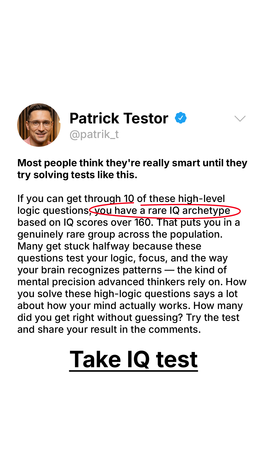 Brain Health Check Facebook ad