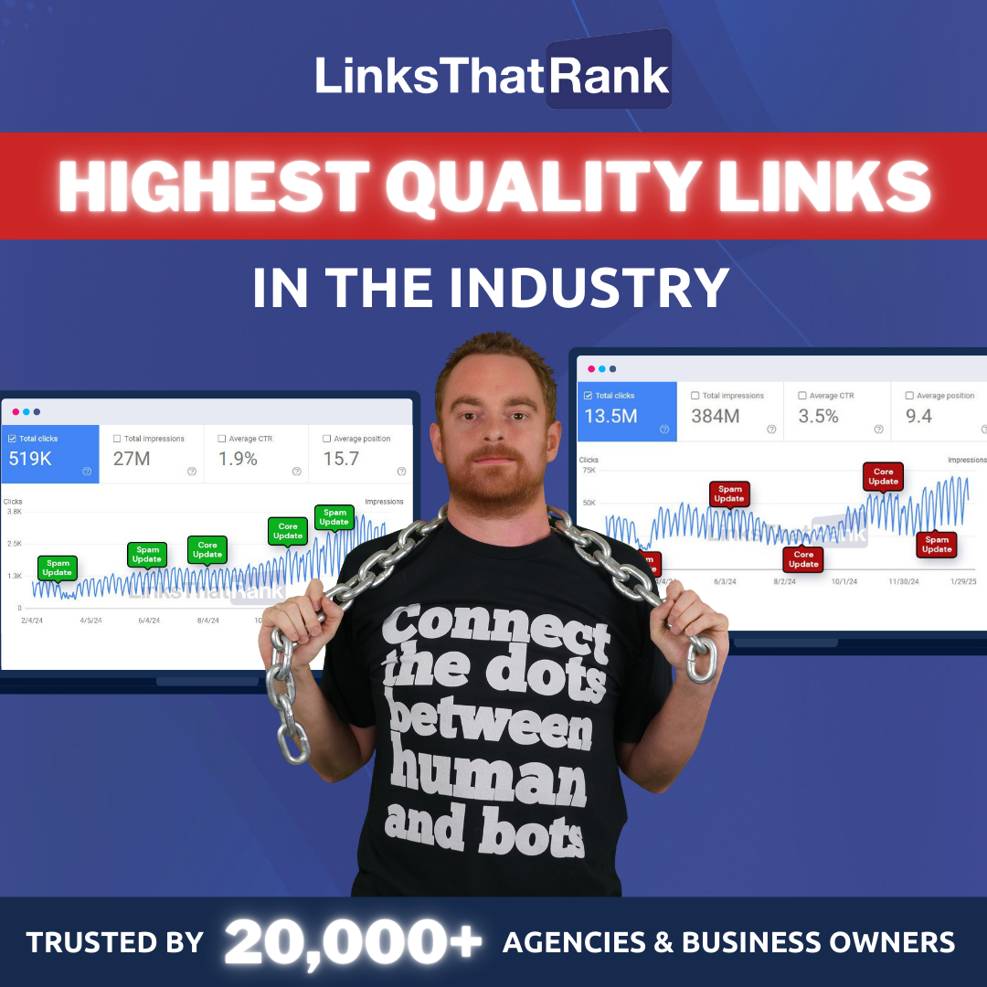 Links That Rank - Link Building You Can Trust Facebook ad
