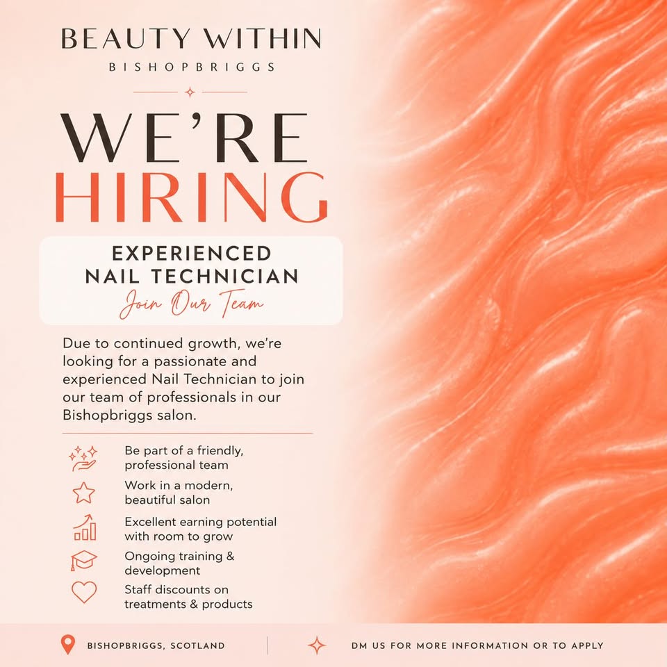 Beauty Within Facebook ad: WE’RE HIRING