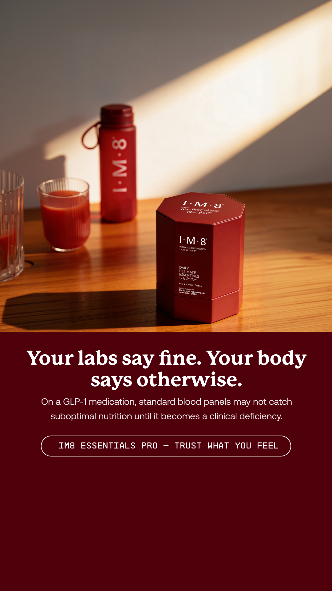 IM8 Global Facebook ad: Trying Everything, Seeing Nothing?