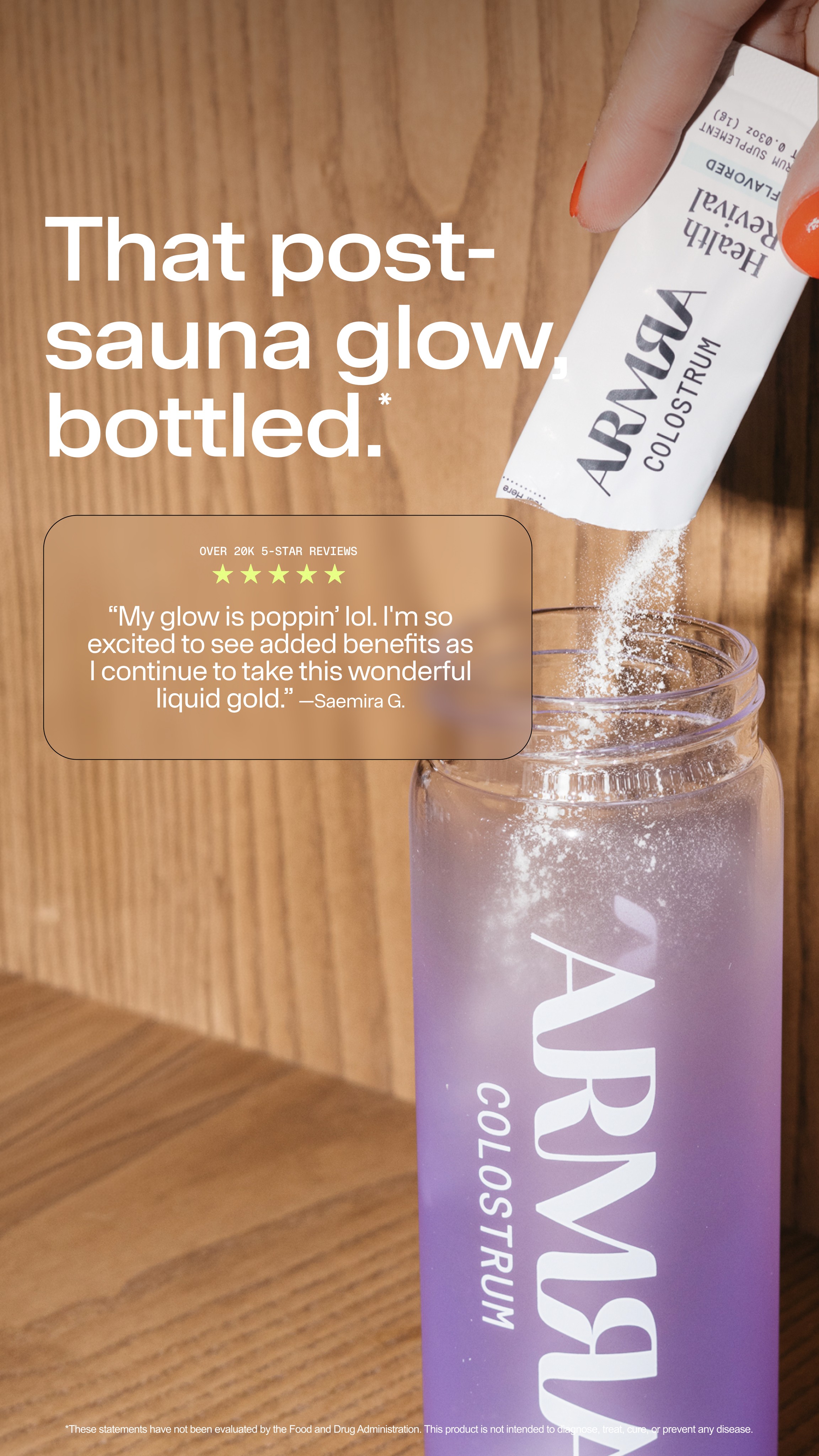 ARMRA Facebook ad