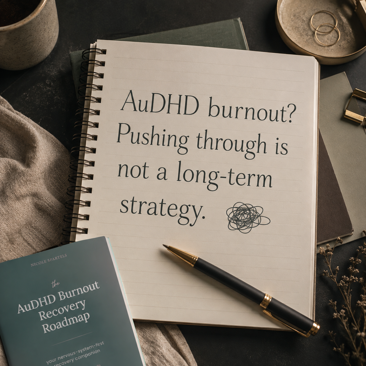 Audhd Burnout Recovery Facebook ad: Burnout recovery designed for your brain.