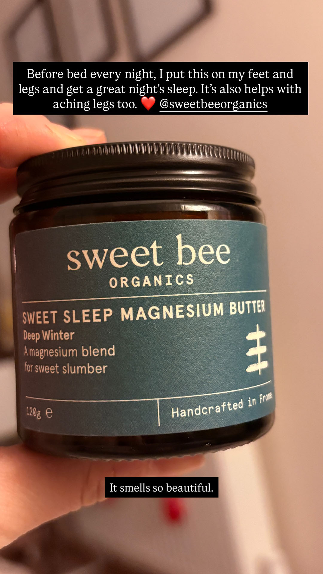 Sweet Bee Organics Facebook ad