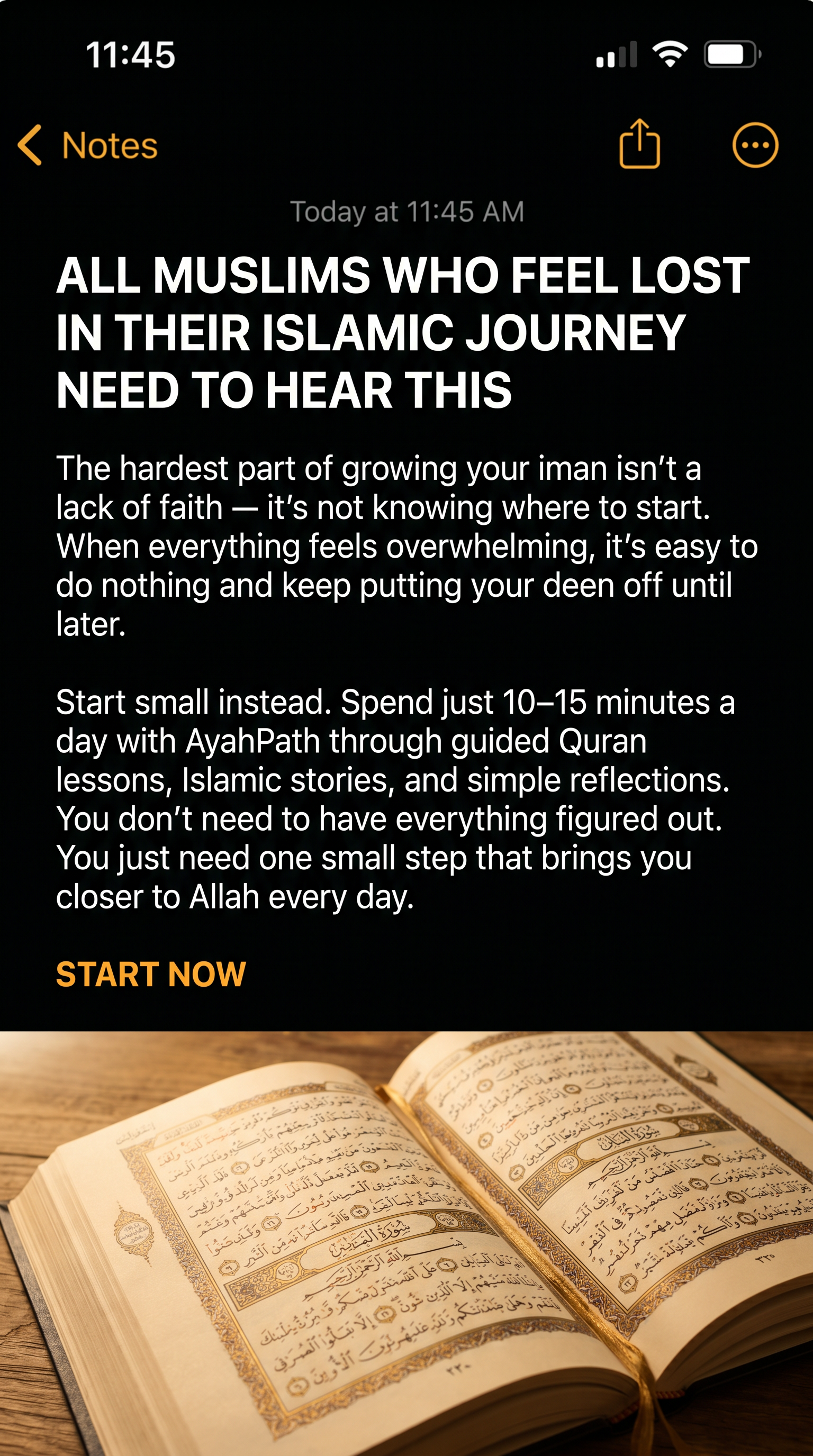 Imam Advice Daily Facebook ad