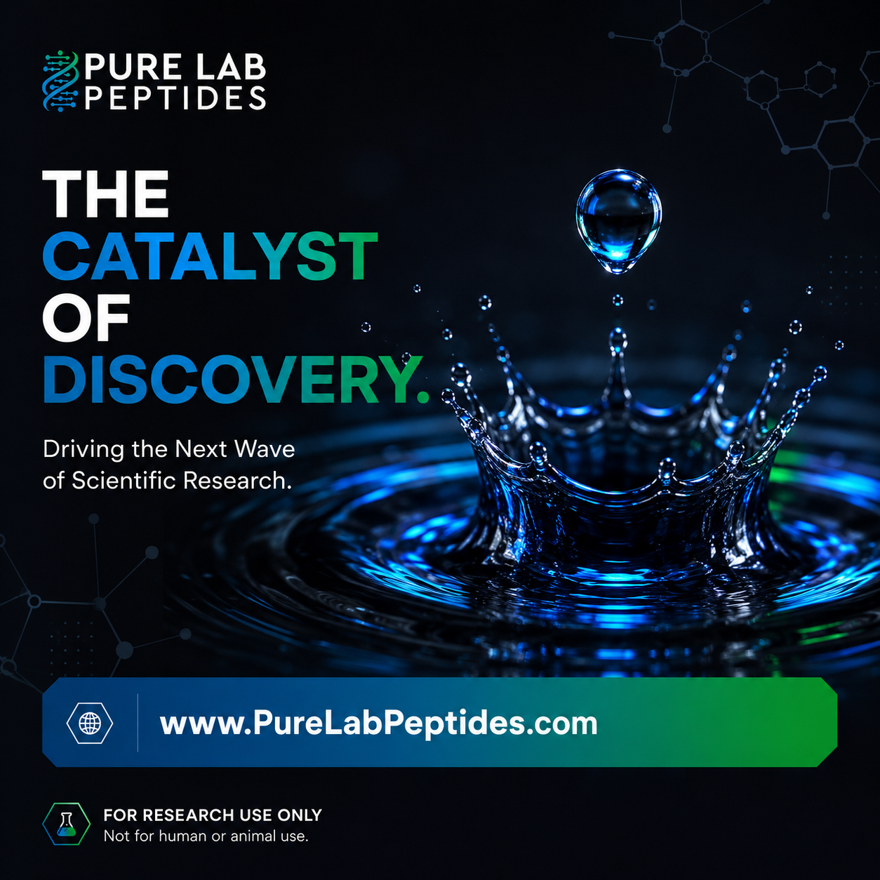 Pure Lab Peptides Facebook ad: The Catalyst of Discovery