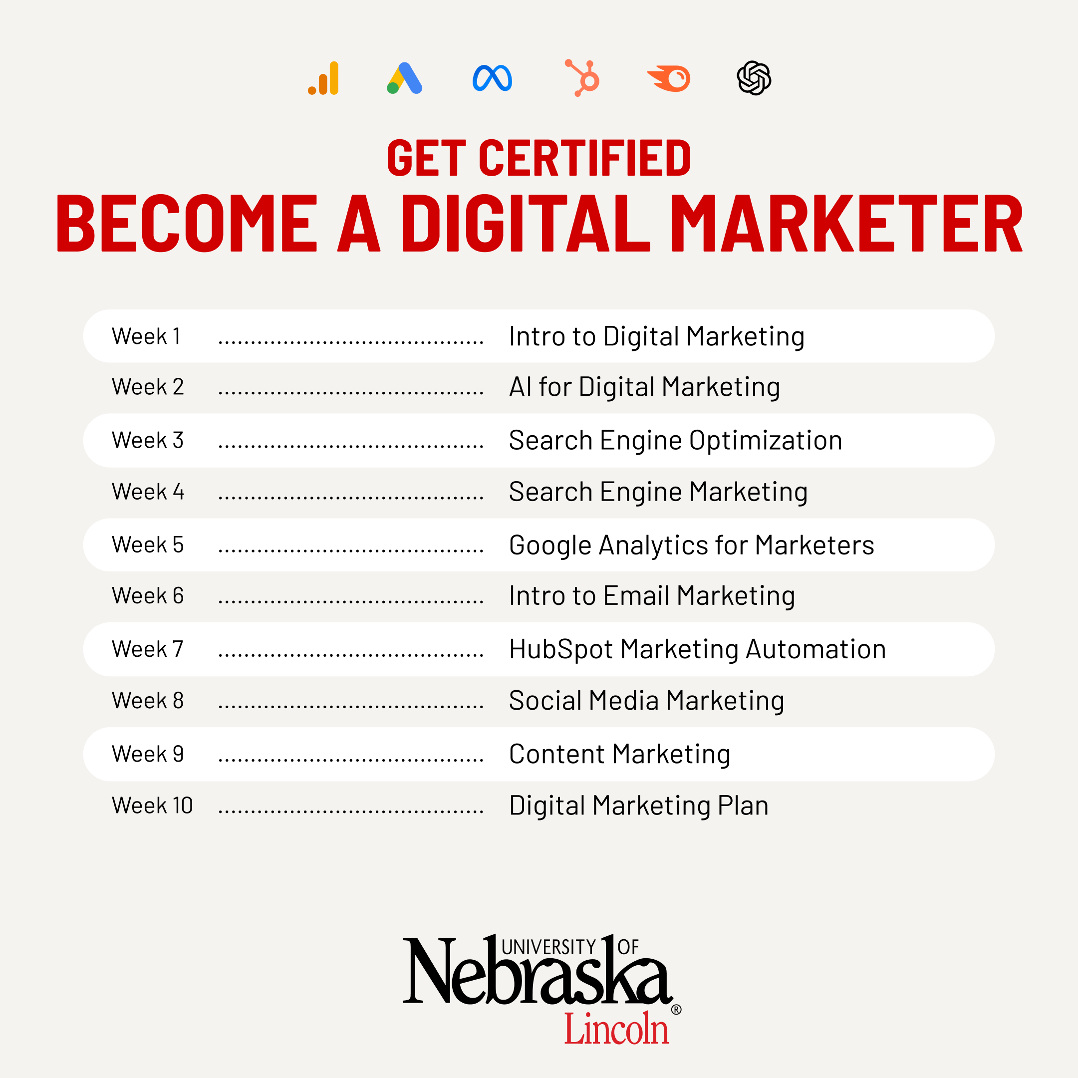 University of Nebraska-Lincoln Facebook ad