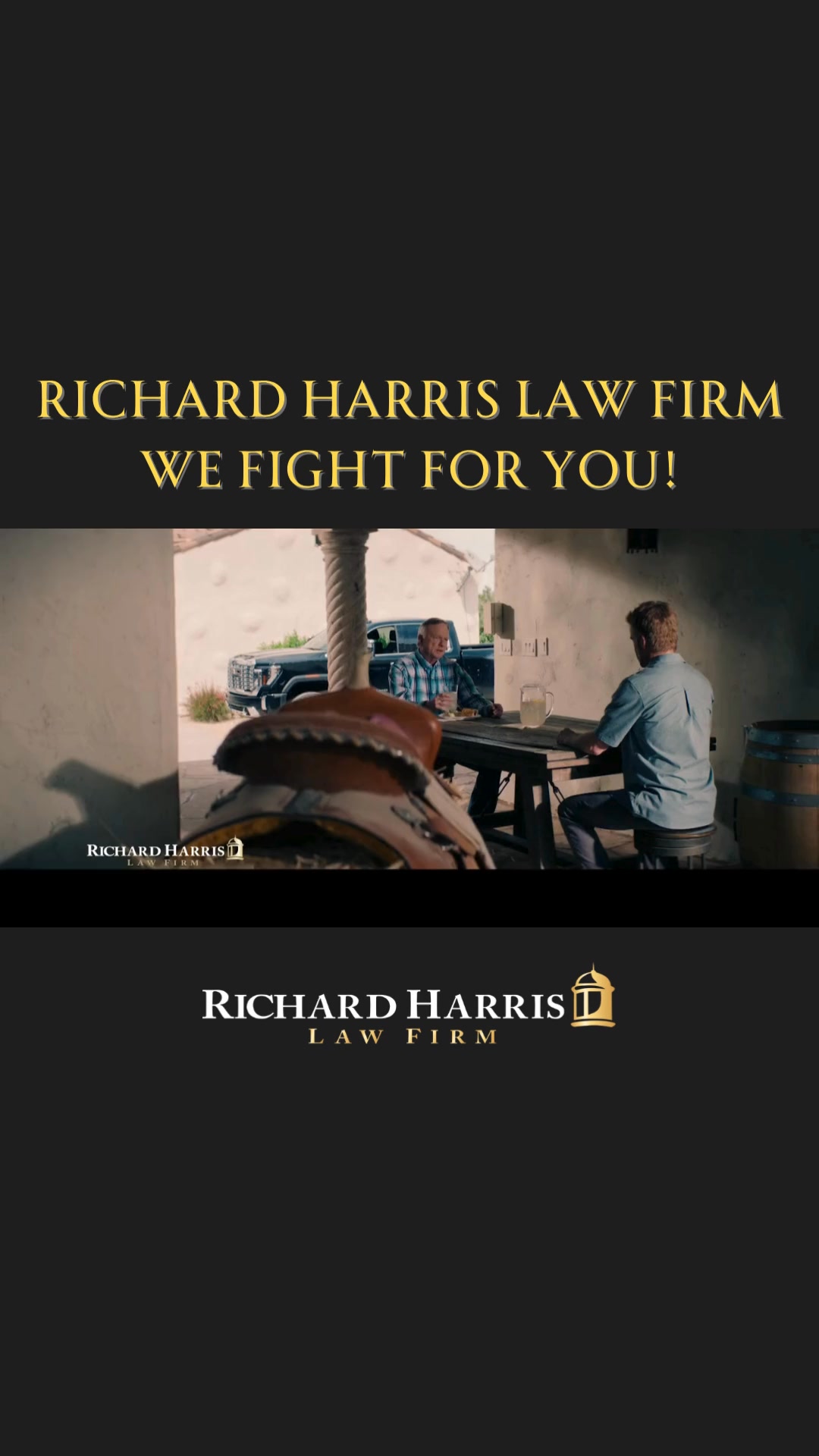 Richard Harris Law Firm Facebook ad: Accident victim? Get the help you deserve!