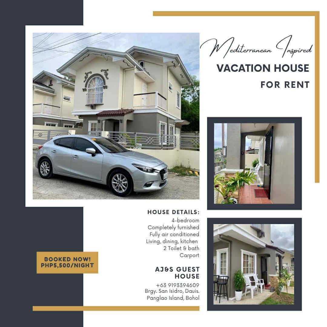 AJ&S Guest House Facebook ad: WELCOME TO BOHOL!