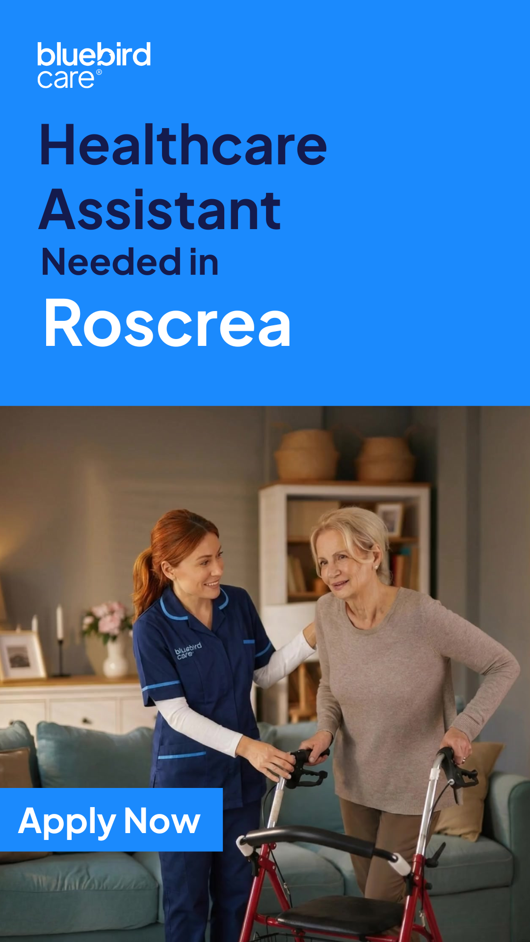 Bluebird Care Careers - Waterford Carlow Kilkenny Tipperary East Cork Facebook ad from Feb 21, 2026
