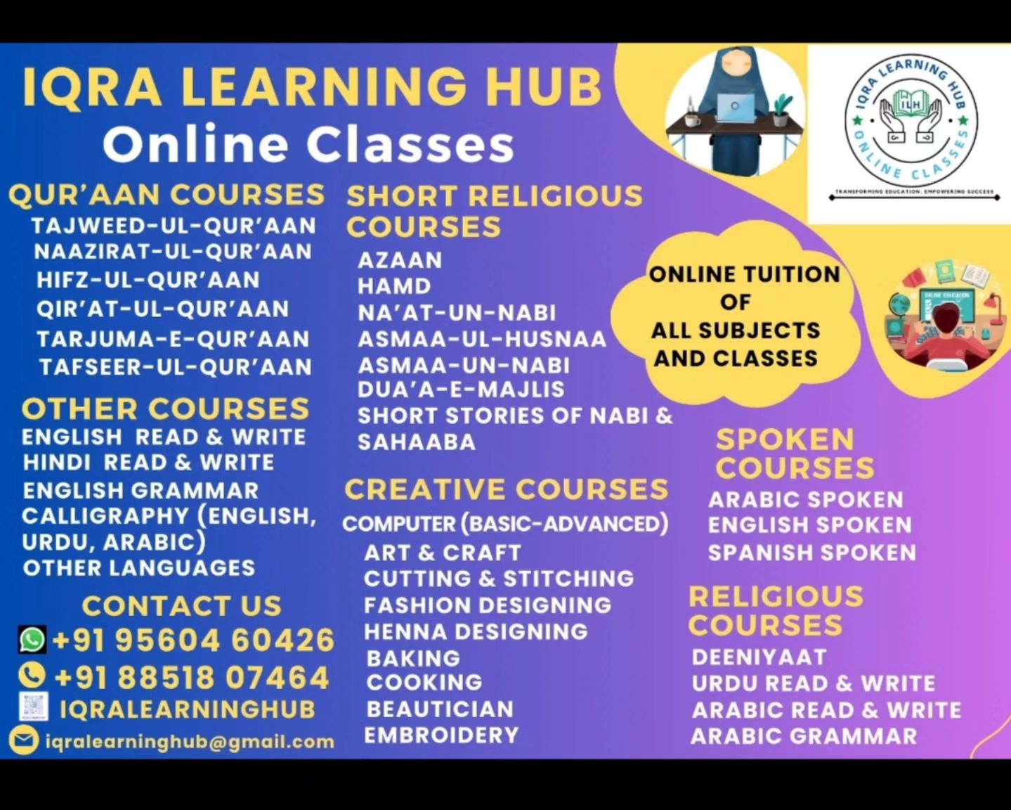 Iqra Learning Hub Facebook ad: Learning made easy and affordable for all at…