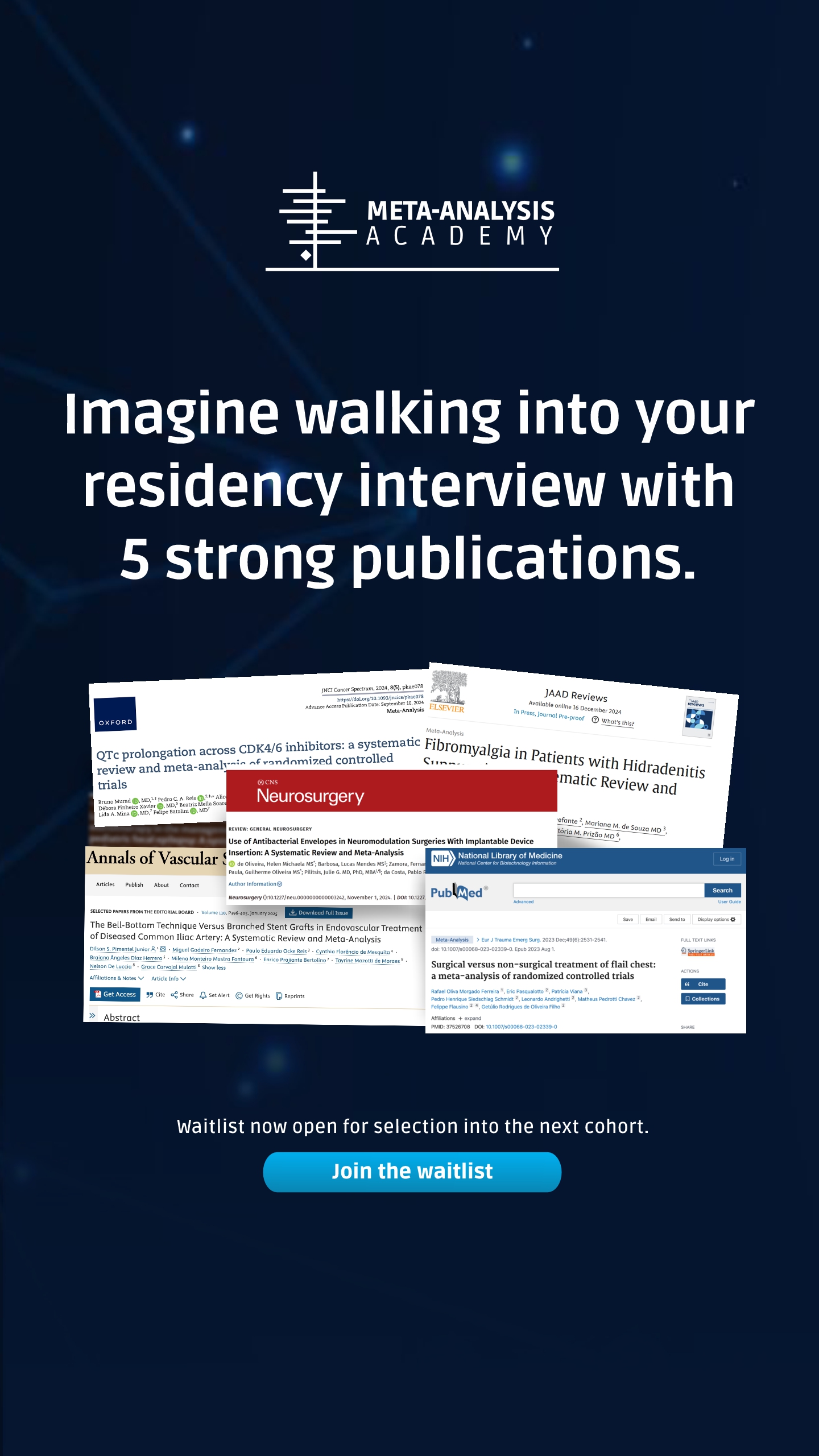 Meta-Analysis Academy Facebook ad from Apr 9, 2026