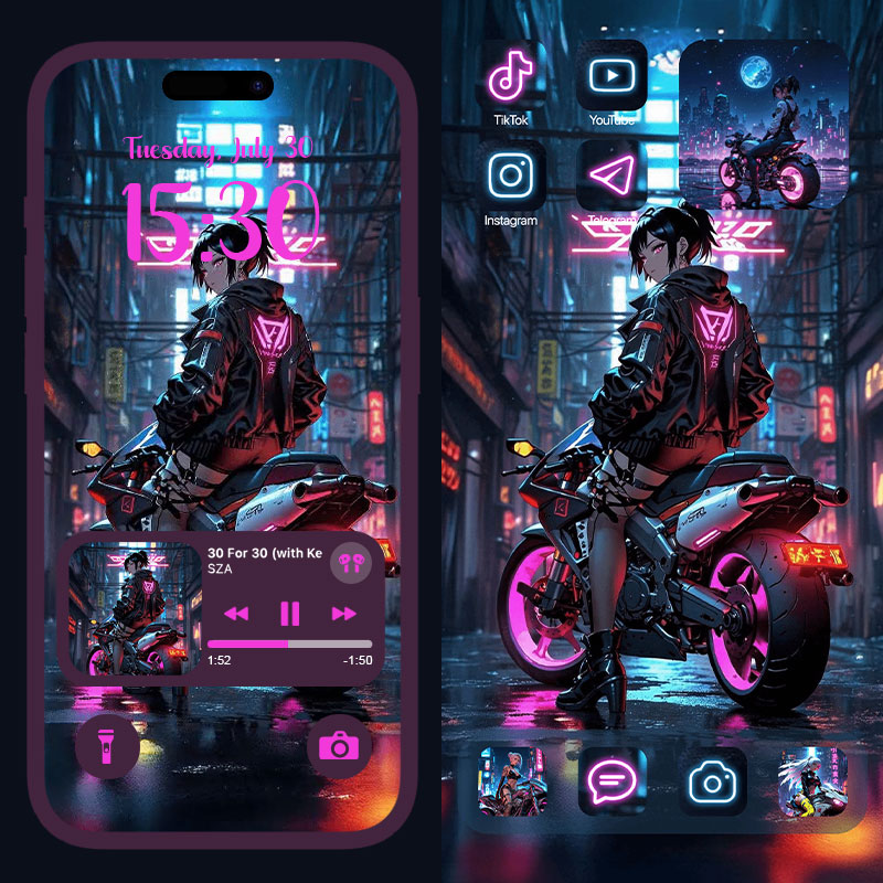 Live Wallpapers: Art Launcher Facebook ad: Try It On