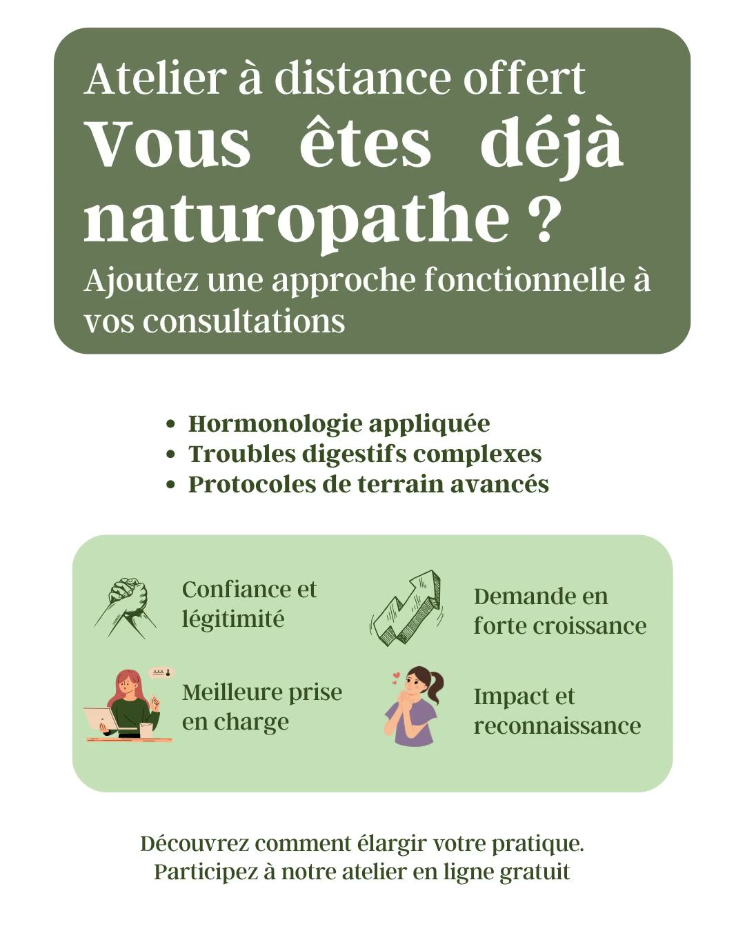 Formation Naturopathie Fonctionelle Facebook ad: Naturopathie Fonctionnelle: Améliorer sa pratique ou se…