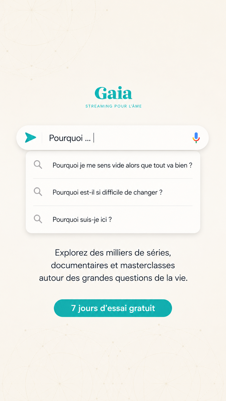 Nous Sommes Gaia Facebook ad