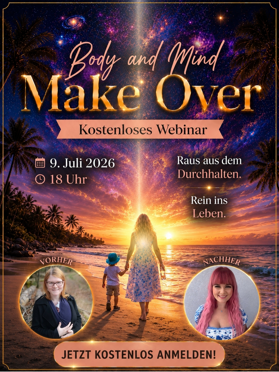 Christine Schmitz Facebook ad: Kostenloses Webinar Body and Mind Make over