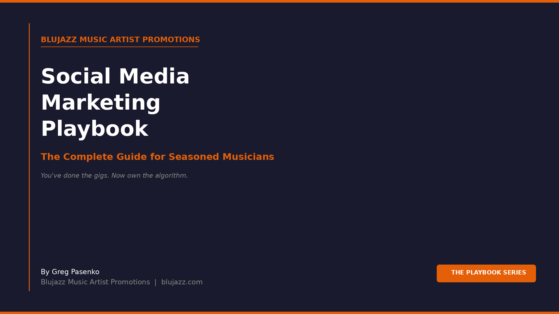 Blujazz Music Artist Promotions Facebook ad: The Complete Social Media System for Seasoned Musicians, $49
