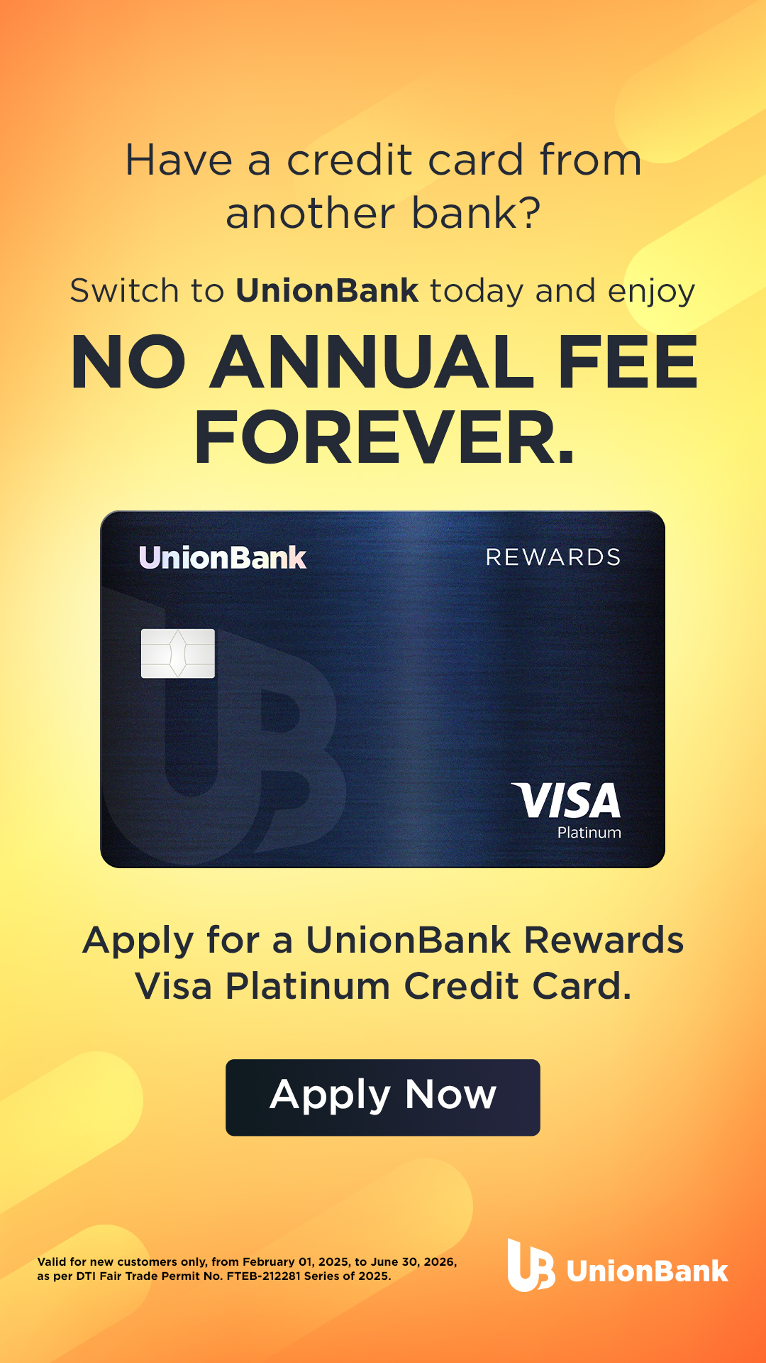 Union Bank of the Philippines Facebook ad