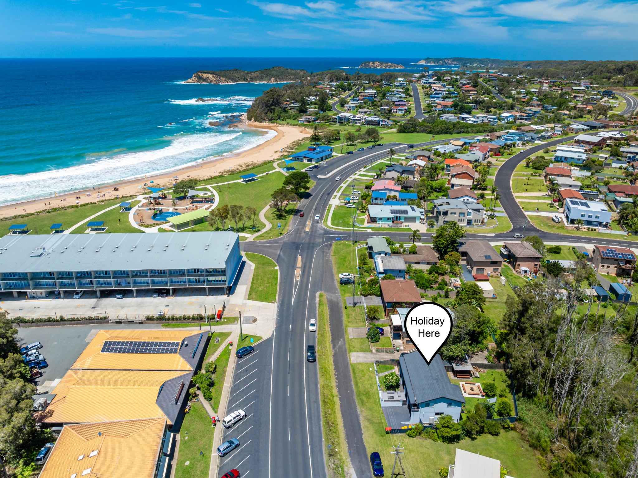 Skyes Beach House - Malua Bay Facebook ad: Escape to Skye’s Beach House, Your Ultimate Beachfront…