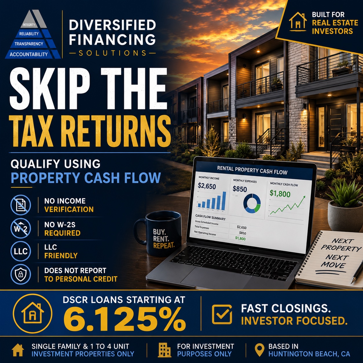 Diversified Financing Solutions Facebook ad from Jun 22, 2026