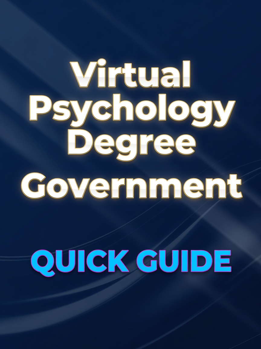 Practical Perspective Facebook ad: Virtual Psychology Degree Government Guide