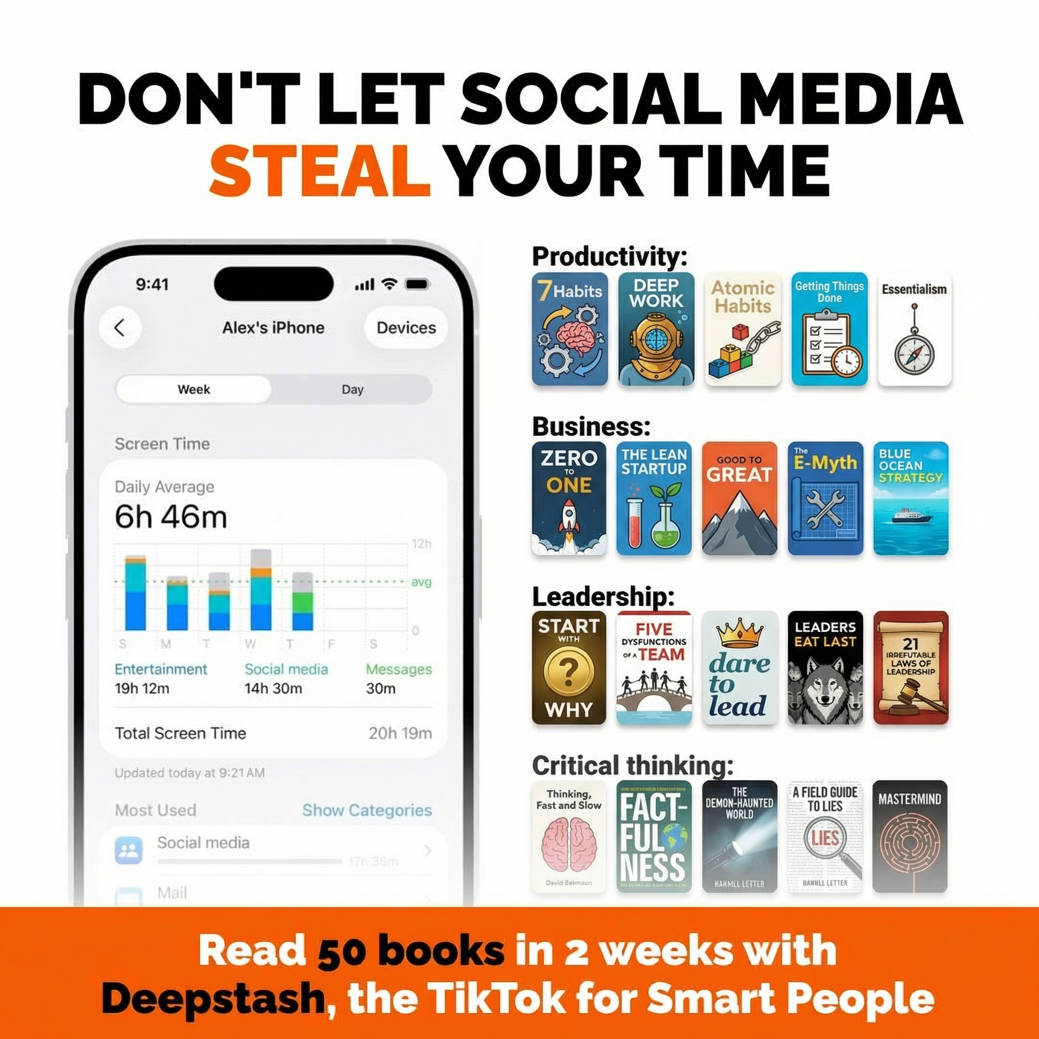 Deepstash Facebook ad