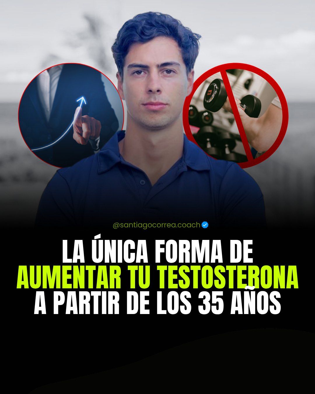 Santi Correa Coach Facebook ad: La única forma de aumentar tu testosterona después…