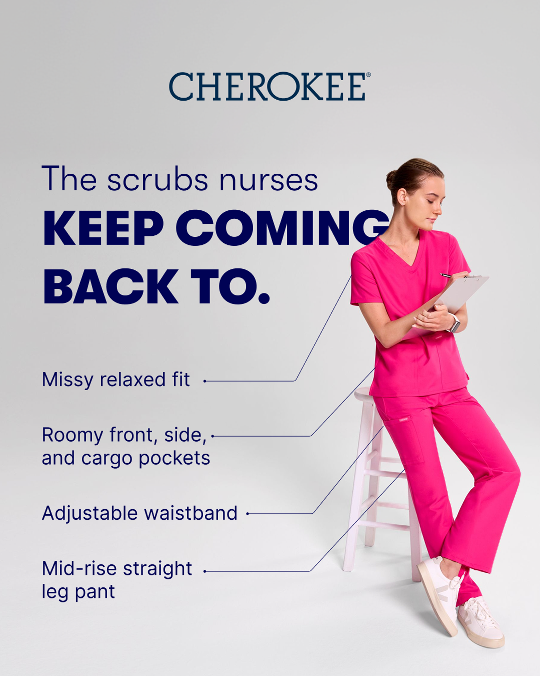 Cherokee Uniforms Facebook ad