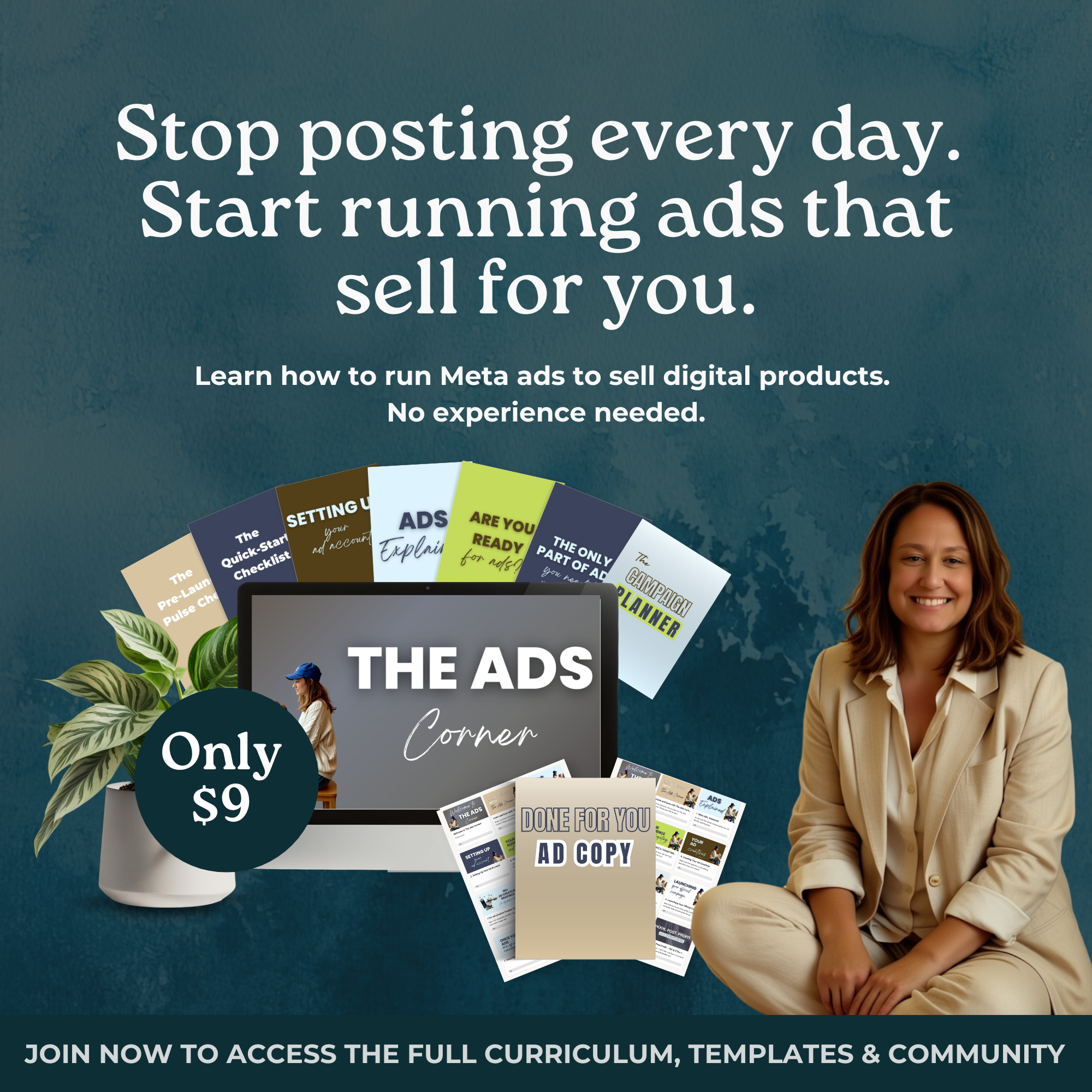The Sweatpants CEO Facebook ad: Learn Meta Ads that sell for you 24/7